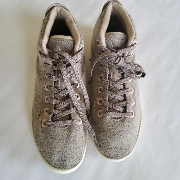 Allbirds Men's Wool Piper Mids WPM Caual Shoes Sneakers Gray Tan Size 10