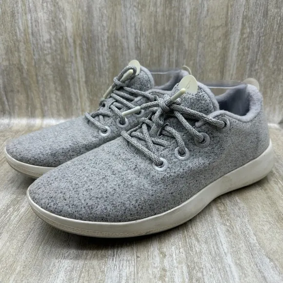 Allbirds Mens Wool Runner Mizzles Gray Running Shoes Sneakers Size 11