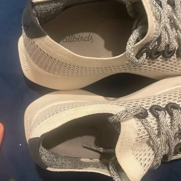 Allbirds Tree Dashers Quartz Grey Tennis Shoes Sneakers Size 8