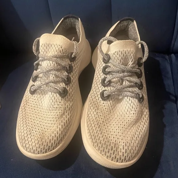 Allbirds Tree Dashers Quartz Grey Tennis Shoes Sneakers Size 8