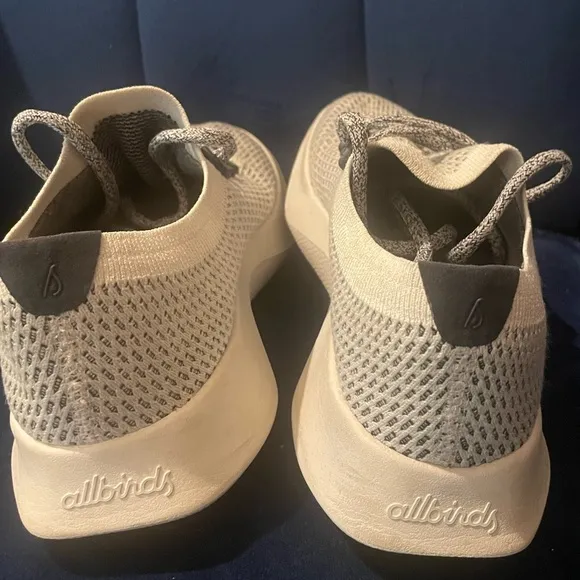 Allbirds Tree Dashers Quartz Grey Tennis Shoes Sneakers Size 8