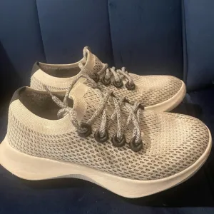 Allbirds Tree Dashers Quartz Grey Tennis Shoes Sneakers Size 8