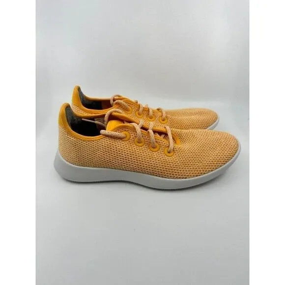 Allbirds Tree Runner Sneakers Sol Orange w/ White Soles Women's Size 10