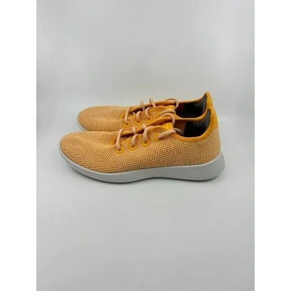 Allbirds Tree Runner Sneakers Sol Orange w/ White Soles Women's Size 10
