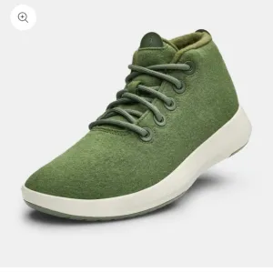 Allbirds True Runner Wool Shoes Stylish Green Sneakers 39