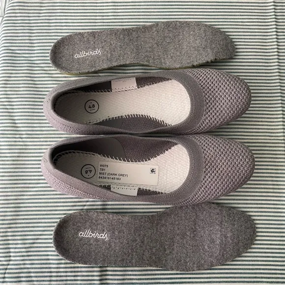 Allbirds | Women’s Mist Dark Gray Tree Breezers Flats Slip-ons Shoes