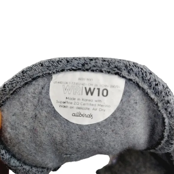 Allbirds Wool Runner Size 10 Marled Gray Running Shoe Casual Sneakers