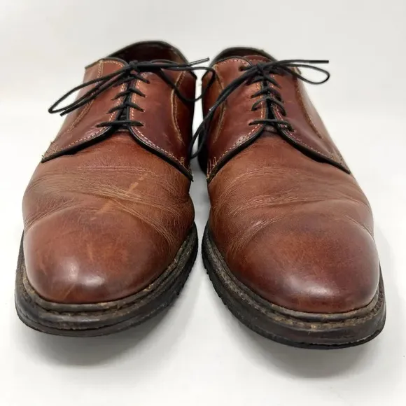 Allen Edmonds Badlands Derby Dress Shoes Brown Leather Oxford Men’s Size 11