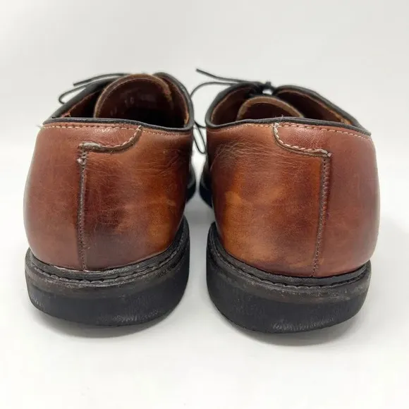 Allen Edmonds Badlands Derby Dress Shoes Brown Leather Oxford Men’s Size 11