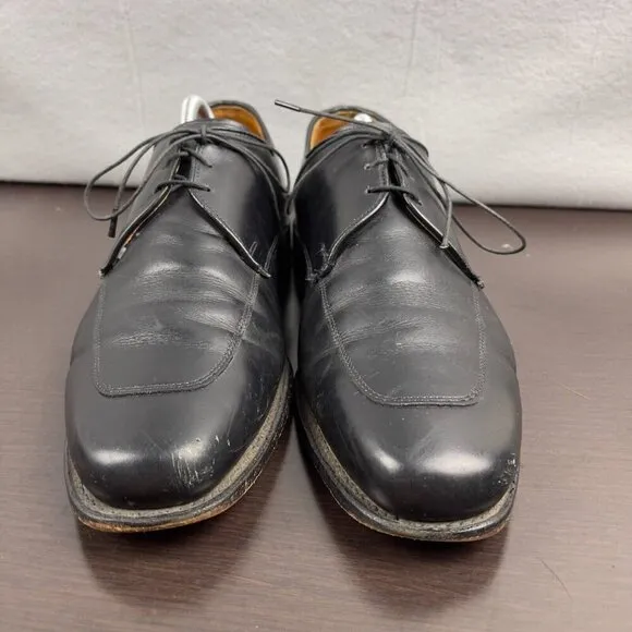 Allen Edmonds Burton Leather Derby Black Men's Dress Shoes Size 10 Made In USA