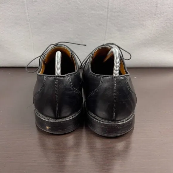 Allen Edmonds Burton Leather Derby Black Men's Dress Shoes Size 10 Made In USA