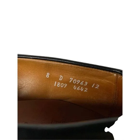 Allen Edmonds Cody loafers leather dress shoes black tassel men's size 8