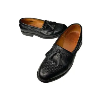 Allen Edmonds Cody loafers leather dress shoes black tassel men's size 8