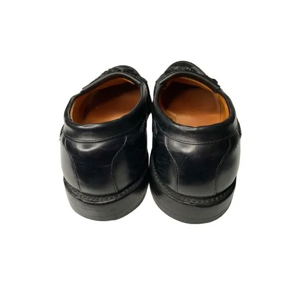 Allen Edmonds Cody loafers leather dress shoes black tassel men's size 8
