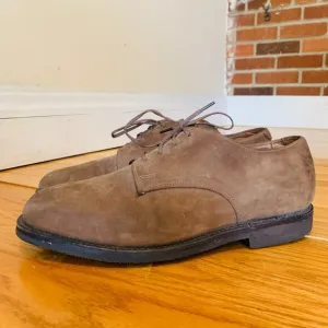 Allen Edmonds Corporate Casuals Khaki Suede Oxford Shoes Size 8.5