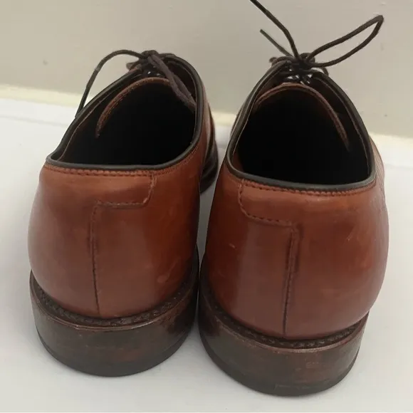 Allen Edmonds Delray Shoes - Leather‎ Oxford Men's Dress Shoes Size 7.5 Brown