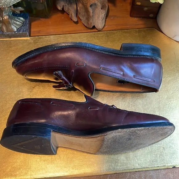 Allen Edmonds Grayson Tasseled Loafer in Burgundy Leather