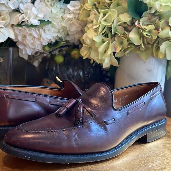 Allen Edmonds Grayson Tasseled Loafer in Burgundy Leather
