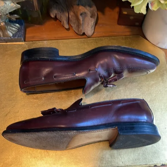 Allen Edmonds Grayson Tasseled Loafer in Burgundy Leather
