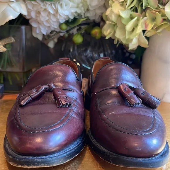 Allen Edmonds Grayson Tasseled Loafer in Burgundy Leather
