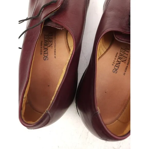 Allen Edmonds Hunter Burgundy Men’s 9 C Leather USA Oxfords Tassel Shoes