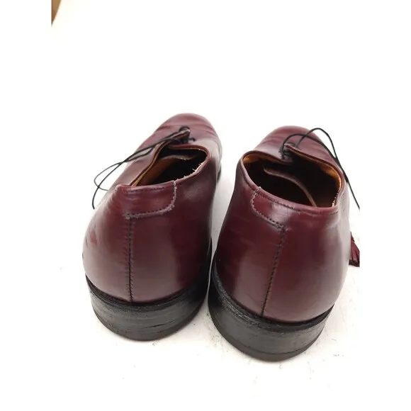 Allen Edmonds Hunter Burgundy Men’s 9 C Leather USA Oxfords Tassel Shoes