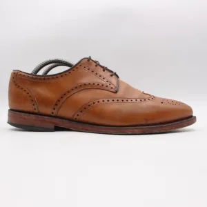 Allen Edmonds Madison Park Mens Size 9.5 D Brown Leather Wingtip Oxford Shoes