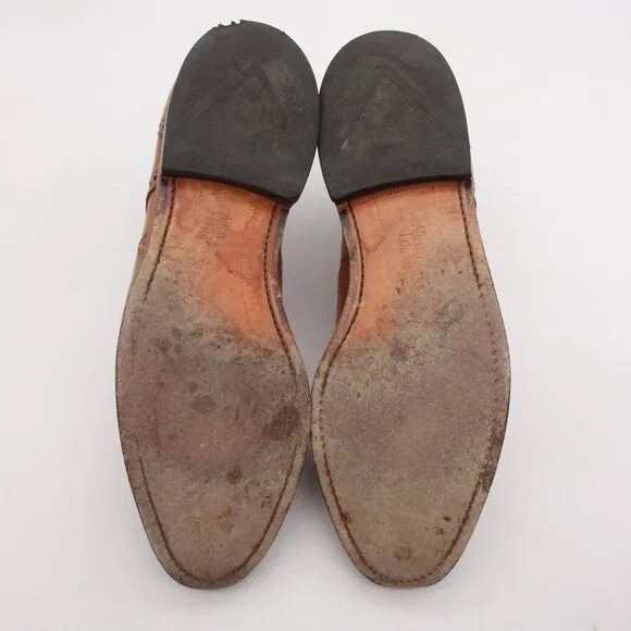Allen Edmonds Madison Park Mens Size 9.5 D Brown Leather Wingtip Oxford Shoes