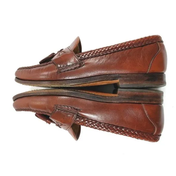 Allen Edmonds Maxfield  Walnut Woven Trim 9
