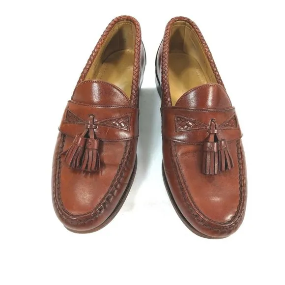 Allen Edmonds Maxfield  Walnut Woven Trim 9