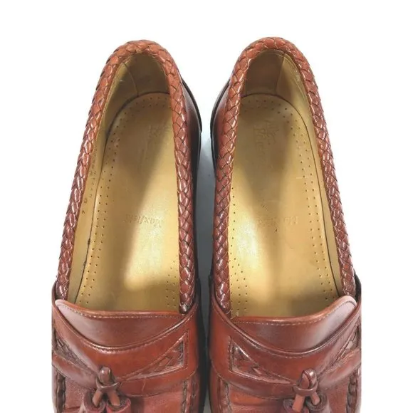 Allen Edmonds Maxfield  Walnut Woven Trim 9
