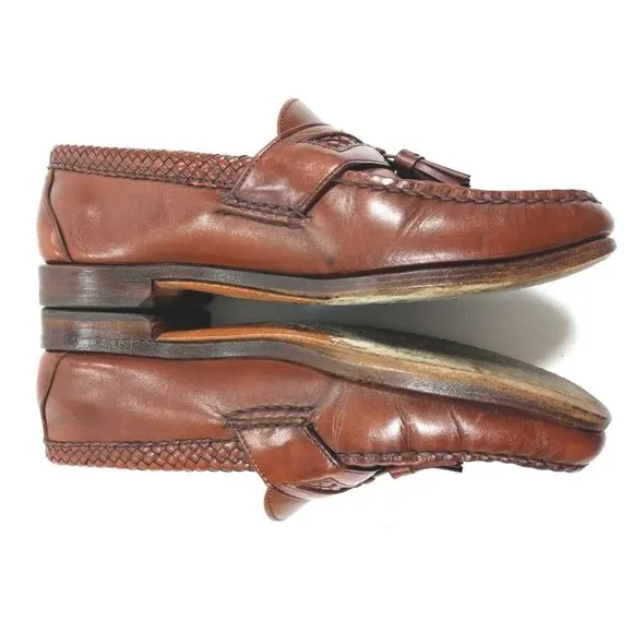 Allen Edmonds Maxfield  Walnut Woven Trim 9