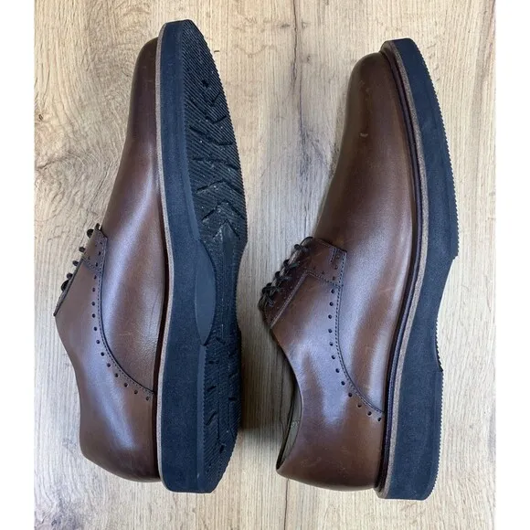 Allen Edmonds Mens Brooklyn Light Plain Toe Derby Casual Shoes 3239 Size 9 US