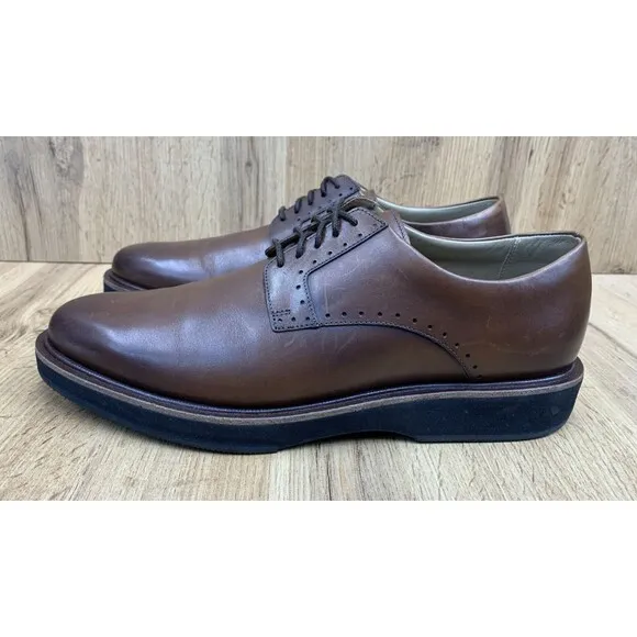 Allen Edmonds Mens Brooklyn Light Plain Toe Derby Casual Shoes 3239 Size 9 US