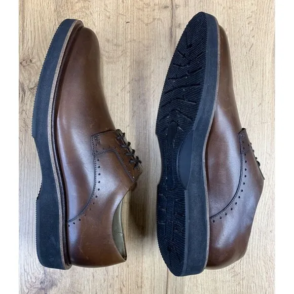 Allen Edmonds Mens Brooklyn Light Plain Toe Derby Casual Shoes 3239 Size 9 US