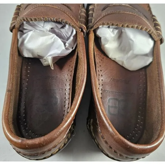 Allen Edmonds Men's Flagstaff Brown Leather Penny Loafer Vibram Size 6