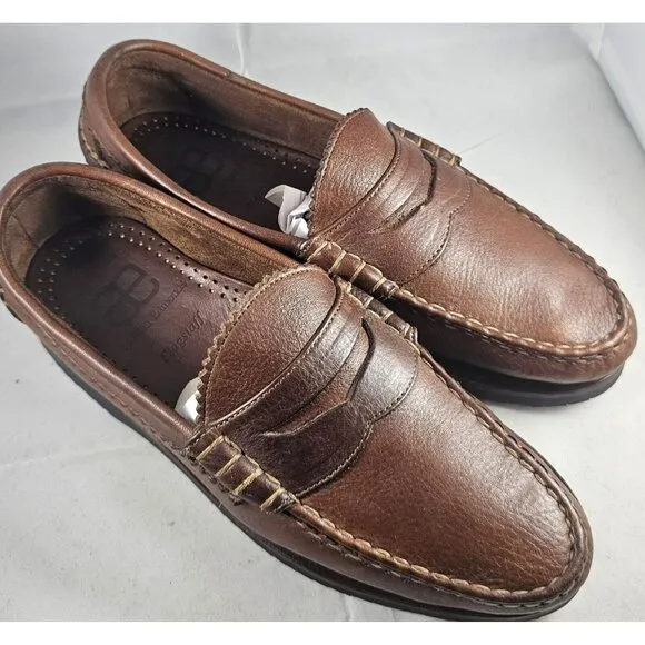 Allen Edmonds Men's Flagstaff Brown Leather Penny Loafer Vibram Size 6