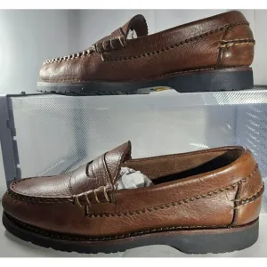 Allen Edmonds Men's Flagstaff Brown Leather Penny Loafer Vibram Size 6