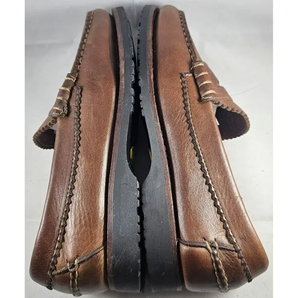 Allen Edmonds Men's Flagstaff Brown Leather Penny Loafer Vibram Size 6