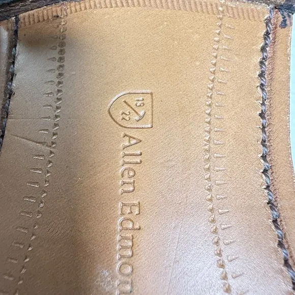 Allen Edmonds Men's Shoes, Brown Leather Size 19/22 Excellent Condition