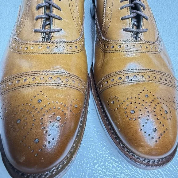 Allen Edmonds Men's Shoes, Brown Leather Size 19/22 Excellent Condition