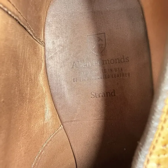 Allen Edmonds Men's Shoes, Brown Leather Size 19/22 Excellent Condition