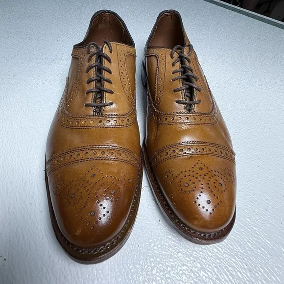 Allen Edmonds Men's Shoes, Brown Leather Size 19/22 Excellent Condition