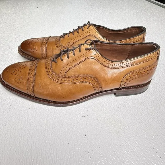 Allen Edmonds Men's Shoes, Brown Leather Size 19/22 Excellent Condition