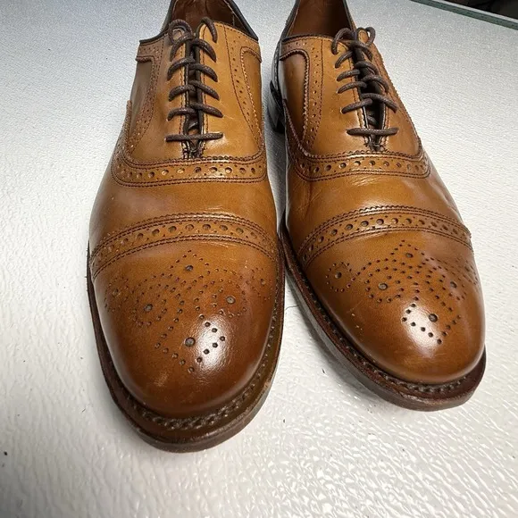Allen Edmonds Men's Shoes, Brown Leather Size 19/22 Excellent Condition