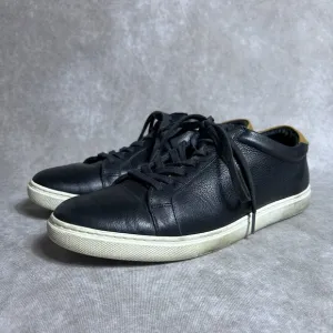 Allen Edmonds Mens SIZE 10 B Black Leather Low Top Courtside Casual Shoes