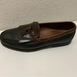 Allen Edmonds Nashua Brown Kiltie Tassel Pebbled Leather Loafer Shoes Mens 12