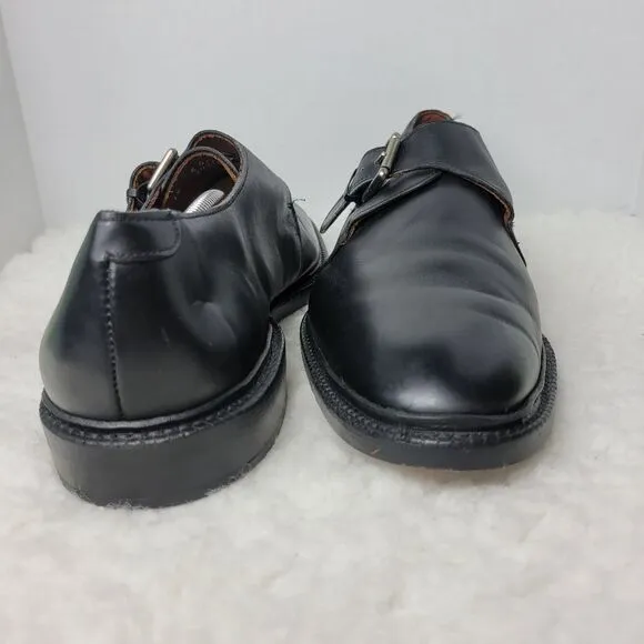 Allen Edmonds Norwich Mens Shoes Size 14E Dress Black Single Monk Strap Leather
