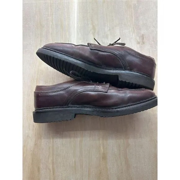 Allen Edmonds Orthotic Shoes 12D Brown Leather Well Worn Oxford Lace Up