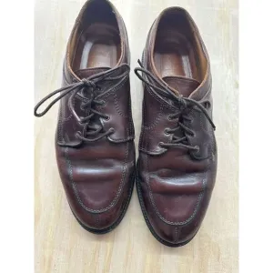 Allen Edmonds Orthotic Shoes 12D Brown Leather Well Worn Oxford Lace Up